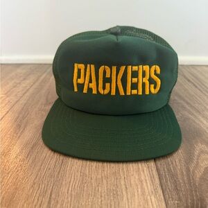 Vintage Green Bay Packers Trucker Hat Snapback Mesh Cap